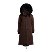 Stutterheim Vattentät Fishtail Parka för Kvinnor Brown, Dam