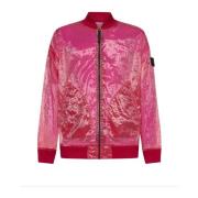 Stone Island Halvtransparent Bomberjacka Pink, Herr