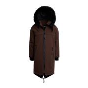 Stutterheim Vattentät Matt Fishtail Parka Brown, Herr