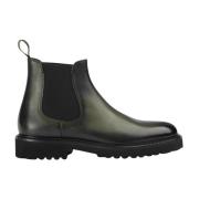 Doucal's Herr läder beatles ankel boot | grön Green, Herr