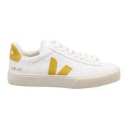 Veja Klädda Bomullssneakers Vit/Limegrön White, Dam