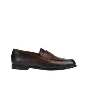 Doucal's Herr loafers i läder | mörkbrun Brown, Herr