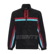 Marcelo Burlon Logo Windbreaker Jacka Herr Black, Herr