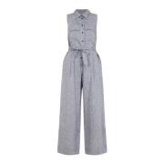 Peserico Blå Jumpsuit Blue, Dam