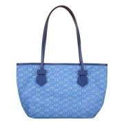 Moreau Paris Canvas Toteväska med Logotyptryck Blue, Dam