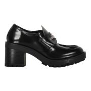 Love Moschino Klassiska klackloafers Black, Dam