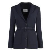 Yves Salomon Jackets Blue, Dam