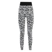 Wolford Leopard High-Waist Leggings Multicolor, Dam