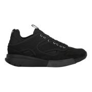 Oamc Mesh låga sneakers med mockadetaljer Black, Herr