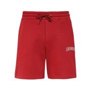 Les Deux Bomull Bermuda Shorts med Dragsko i Midjan Red, Herr