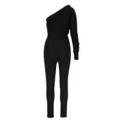 Saint Laurent Snygg Jumpsuit för Chic Look Black, Dam