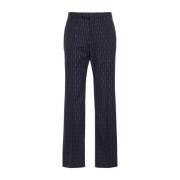 Gucci Horsebit Straight Leg Byxor Blue, Herr