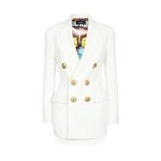 Dsquared2 Klassisk Dubbelknäppt Blazer White, Dam