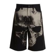 44 Label Group Stiliga Denim Shorts för Kvinnor Black, Herr