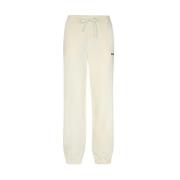 Msgm Bomull Logo Sweatpants Beige, Dam