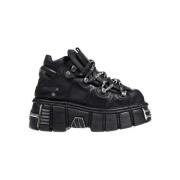 Vetements Platform Sneakers Black, Dam