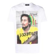 Dsquared2 Casual Bomull T-shirt White, Herr