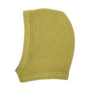 Rick Owens Kashmir Ribbstickad Balaclava Green, Herr