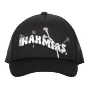 Nahmias Broderad Baseballkeps med Justerbar Stängning Black, Herr