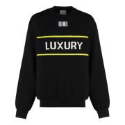 Vetements Merinoull Crew-Neck Sweater Black, Herr