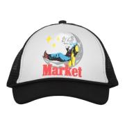 Market Präglad Logga Baseballkeps Black, Herr