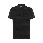 Versace Jeans Couture Polo T-shirt med logotyp Black, Herr