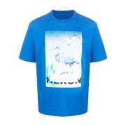 Heron Preston Casual Cotton T-Shirt Blue, Herr