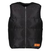 Heron Preston Field Vest med hel dragkedja Black, Herr