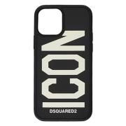 Dsquared2 iPhone 12 PRO Logo Detalj Fodral Black, Herr