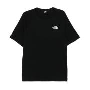 The North Face Svart Logo Print Crew Neck T-shirt Black, Herr