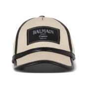 Balmain Beige Canvas Skärm med Platta Beige, Dam