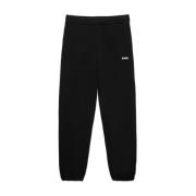 Msgm Bomullsjoggers med Ribbade Detaljer Black, Herr