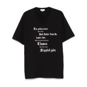 Alexander McQueen Svart och Elfenben T-shirt Black, Herr