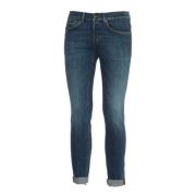 Dondup Blå Skinny Jeans Aw24 Blue, Herr