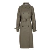 Max Mara Weekend Vändbar trenchcoat med raglanärmar Green, Dam