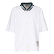 Jacquemus Klubb Baseball Skjorta Vit Bomull Jersey White, Herr