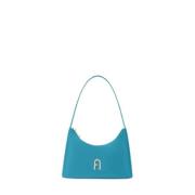 Furla Mini Turkos Axelväska med Diamanter Blue, Dam