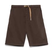 White Sand Brun Elastisk Midje Shorts Brown, Herr