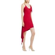 Courrèges Röd Elegant Klänning Dammode Red, Dam