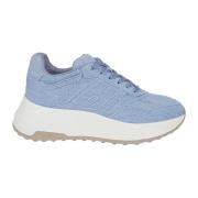 Hogan Sneakers i denimtyg med memory foam Blue, Dam