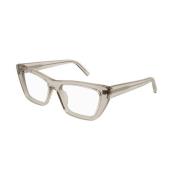 Saint Laurent Beige Mica Optiska Glasögon Beige, Unisex