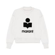 Isabel Marant Étoile Vit Sweatshirt Moby-GZ Beige, Dam