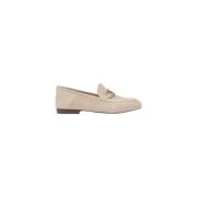 Guess Beige Läder Slip On Skor Beige, Dam