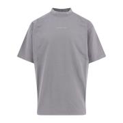 Balenciaga Logo Print Bomull T-shirt Stor Passform Gray, Herr