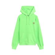 Carhartt Wip Grön Hooded Industry Bomullssweatshirt Green, Herr