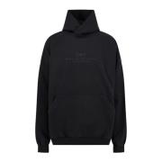 Balenciaga Bomullsweatshirt med logobrodyr Black, Herr