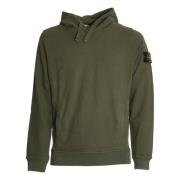 Stone Island Grön Huva Tröja Aw24 Green, Herr