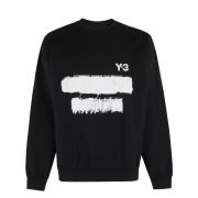 Y-3 GFX Crew Grafisk T-shirt Black, Herr