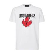 Dsquared2 Stiliga Herr T-shirts & Polos White, Herr