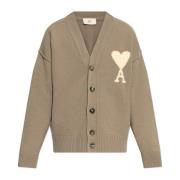 Ami Paris Ull Cardigan Brown, Herr